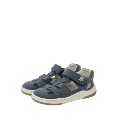 Sandalias Barefoot Piruflex Davinci Smoke Marino 4002-3