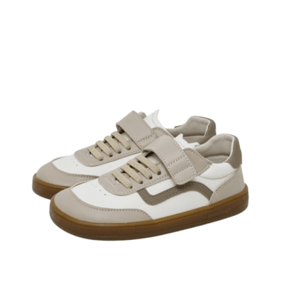Zapatillas Barefoot Piruflex Blancas Beige 5014-3